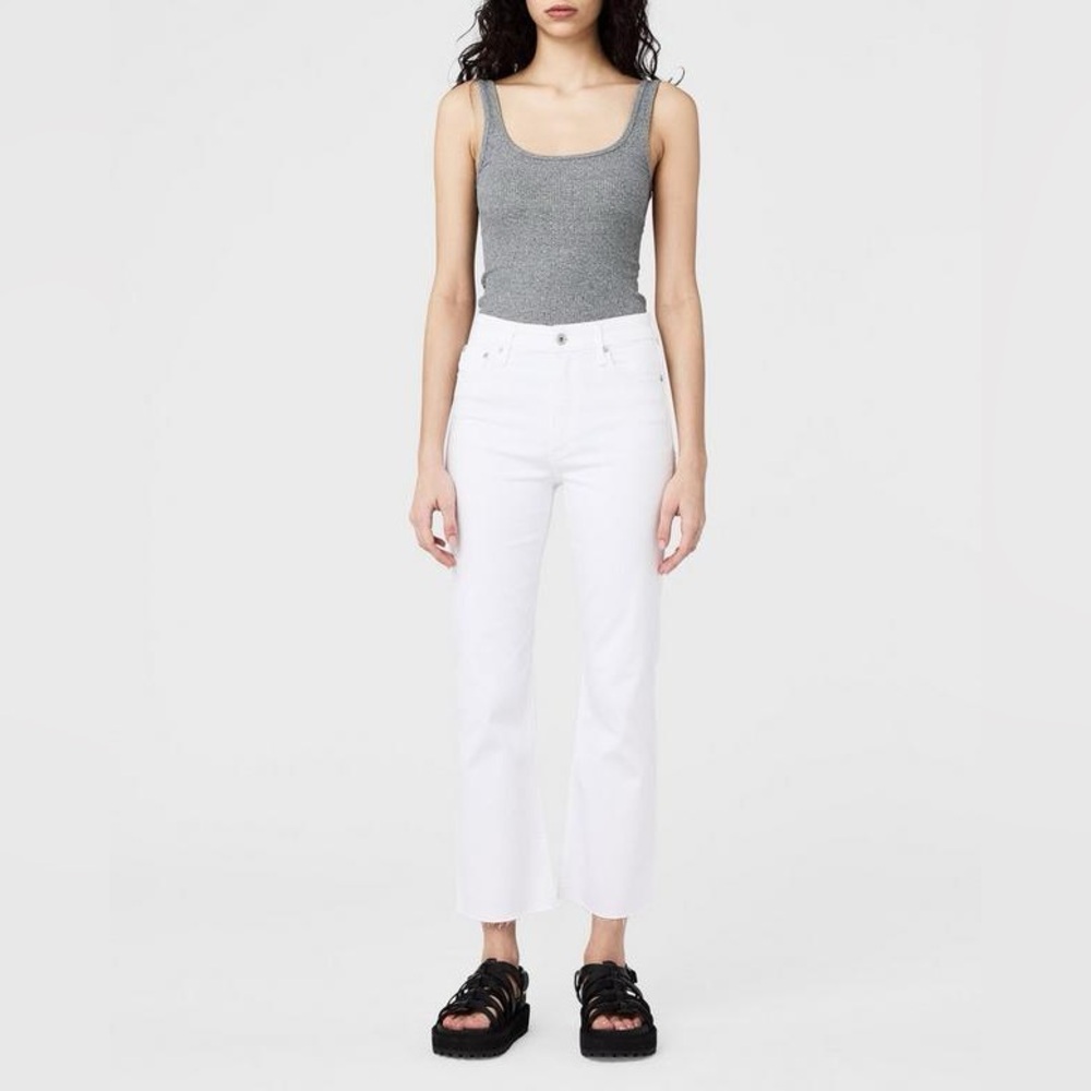 Rag & Bone Nina High Rise Ankle Flare Pants White Size 28